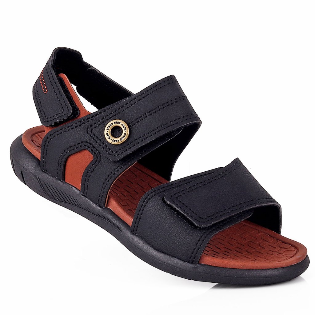 Sandália Papete Klin Escolar Menino Preto Velcro Triplo Ajustável Anatômica Confortável Calce Fácil em Oferta na Shopee