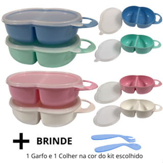 KIT MARMITAS PARA LANCHE INFANTIL - 2 UNIDADES + BRINDE em Oferta na Shopee