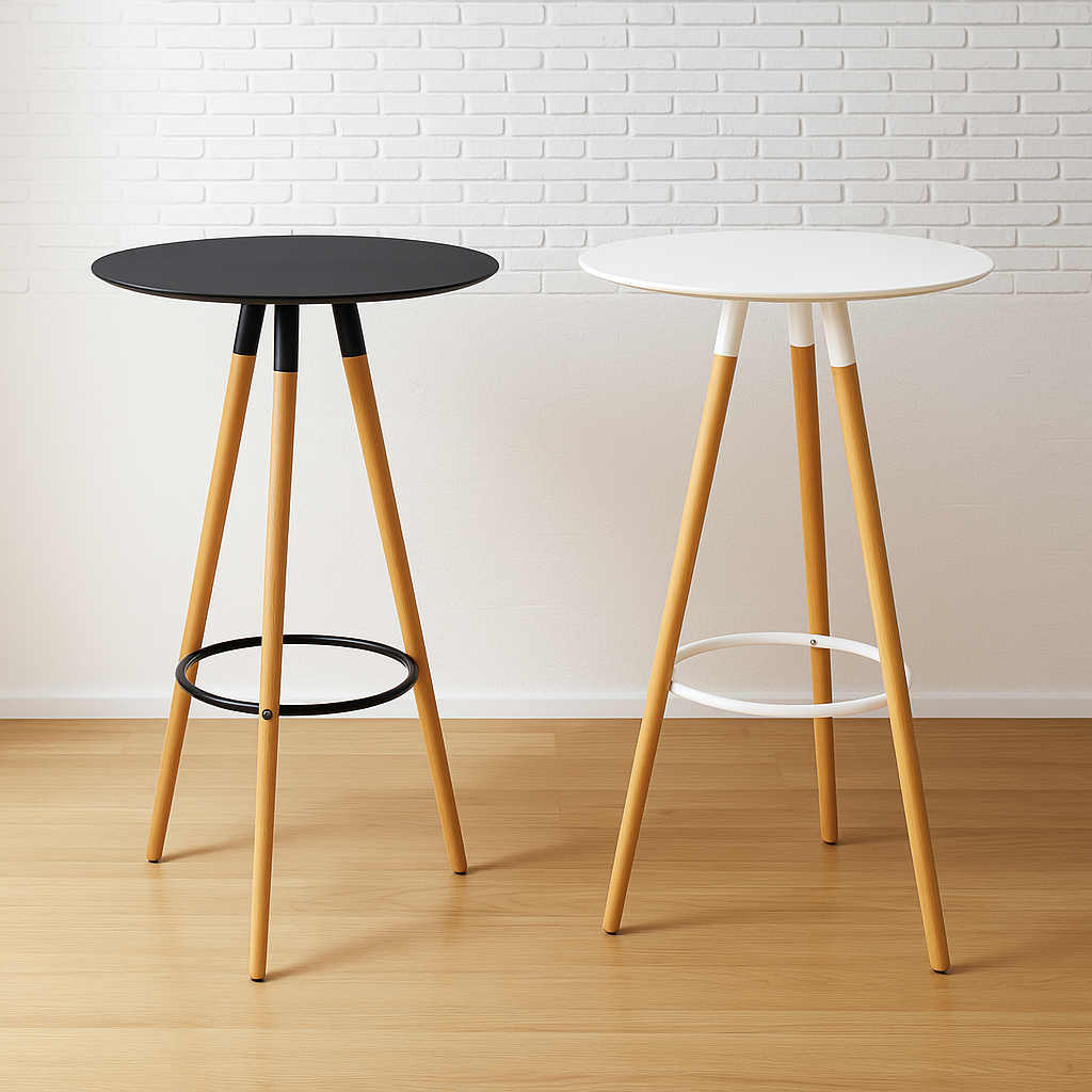 Mesa Bistro Alta Eames Eiffel Charles Para Banquetas