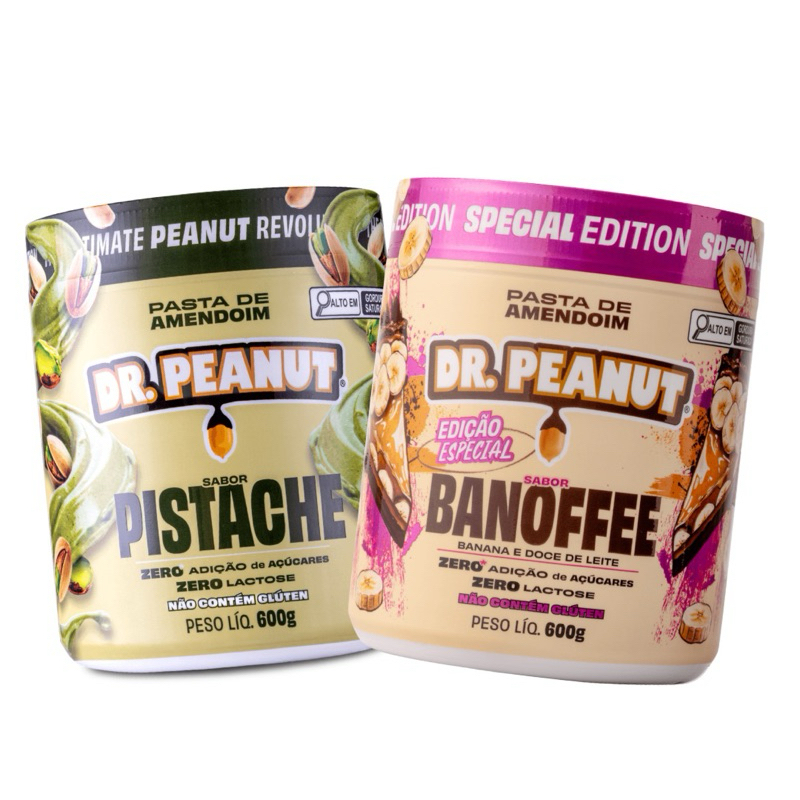 Kit 2 Pastas de Amendoin Dr Peanut 600g