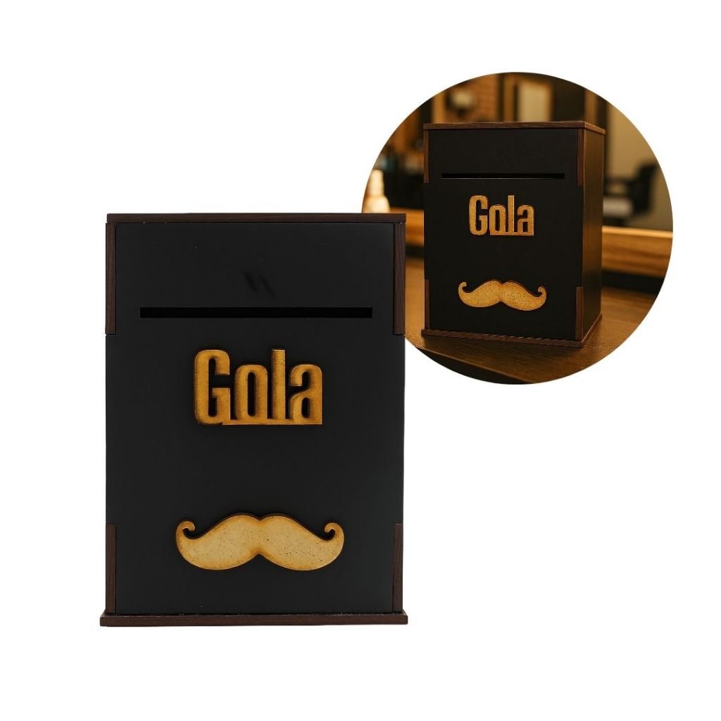 Suporte para Gola Higiênica em MDF para Barbeiro Cabeleireiro