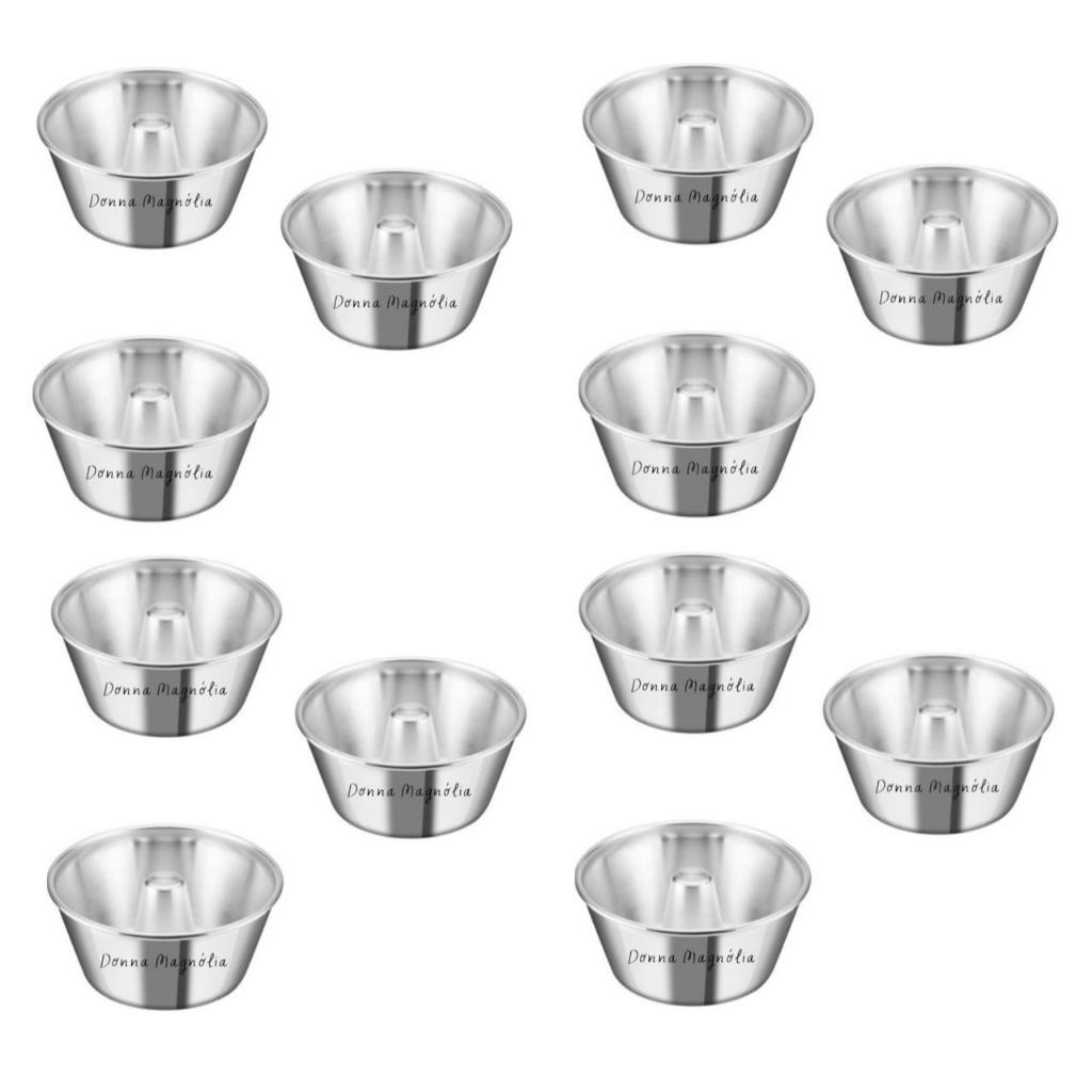 Assadeira Forma de Bolo MINI PUDIM Redonda C/TUBO  N 9,5 cm Alumínio Escolha a Quantidade PUD9 em Oferta na Shopee