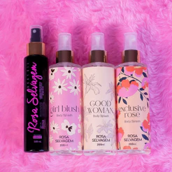 Kit 3 Body Splashes + Óleo Rosa Selvagem