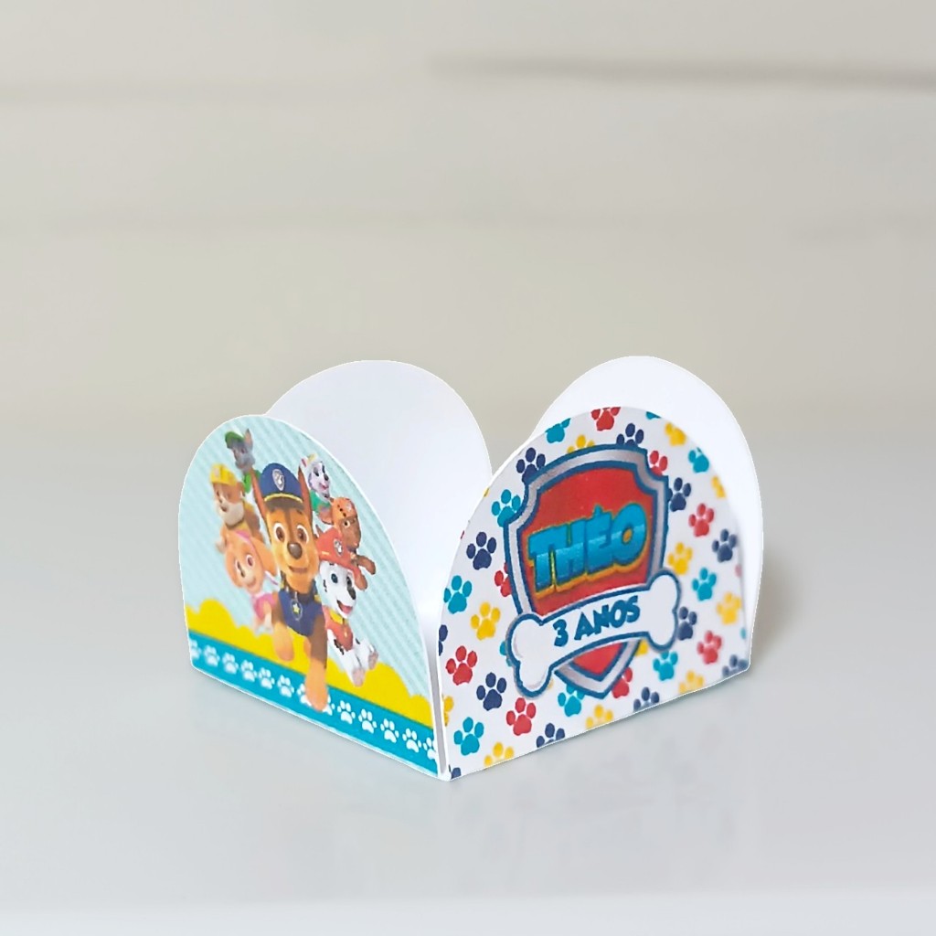 Forminhas de Doces Personalizadas Patrulha Canina | Brigadeiro Docinhos Decoração Festa Aniversário Lembrancinhas