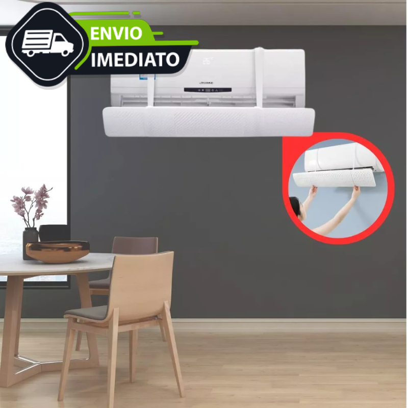 Imagem Defletor Ajustável Para Ar Condicionado Split Universal Direcionador de Fluxo de Ar