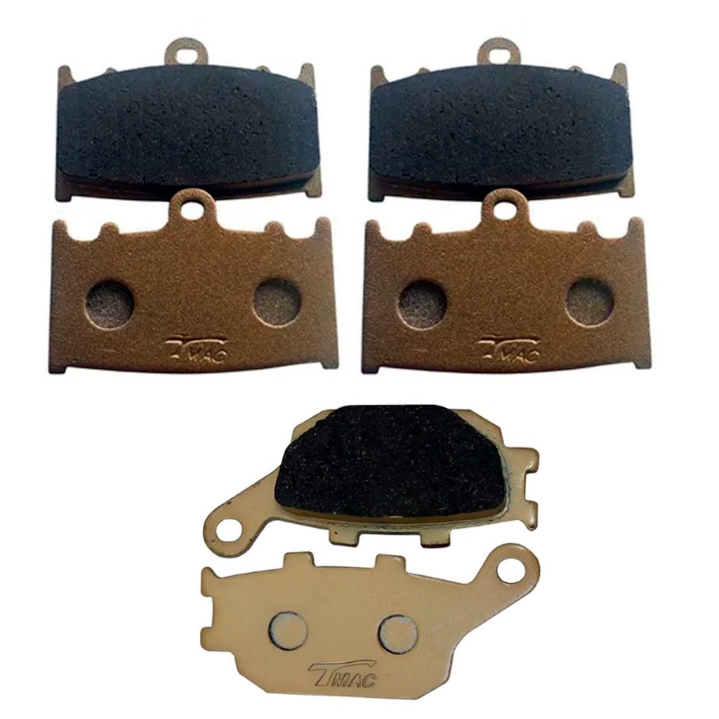 Kit Pastilha Dianteira + Traseira Suzuki Bandit 650 / 1200 / 1250 - 2008 2009 2010 2011 2012 2013 2014