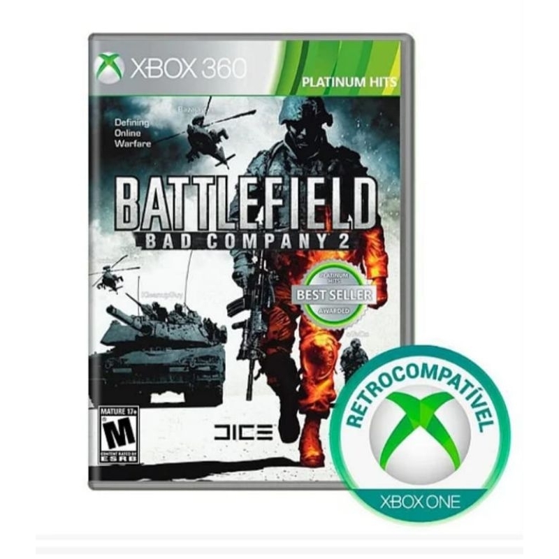 BATTLEFIELD BAD COMPANY 2 XBOX 360/XBOX ONE LACRADO original ( Mídia Física)