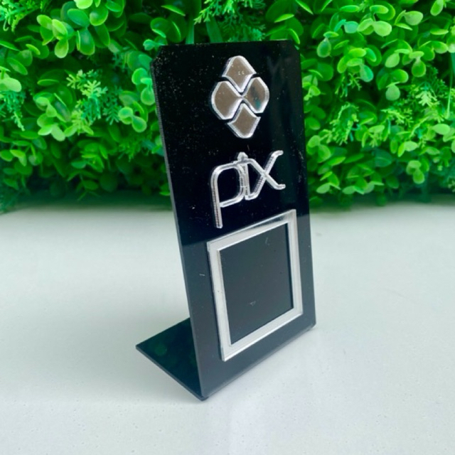 PLACA PIX PAGAMENTO QRCODE EM ACRILICO