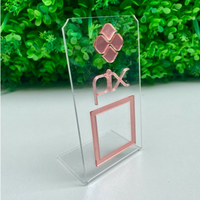 Placa de Pagamento PIX com QR Code