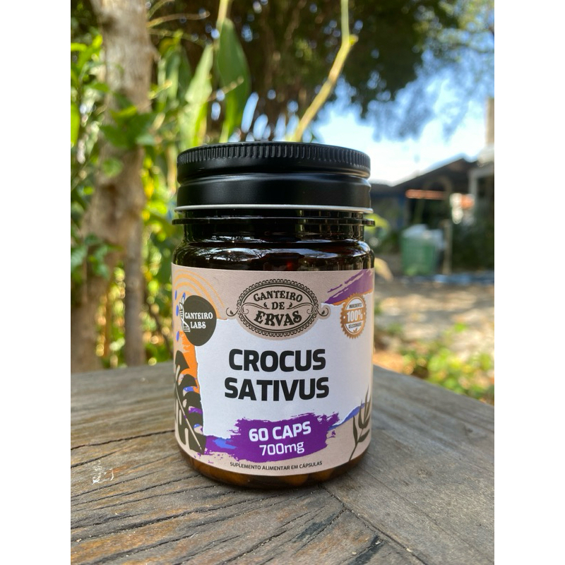 Crocus Sativus 700mg 60caps Canteiro de ervas