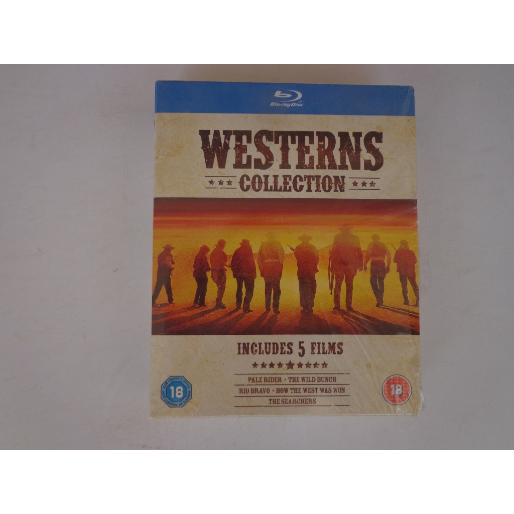 5 Blu-rays 4 com leg portugues Westerns Collections Meu Ódio Será Sua Herança Onde Começa o Inferno A Conquista do Oeste