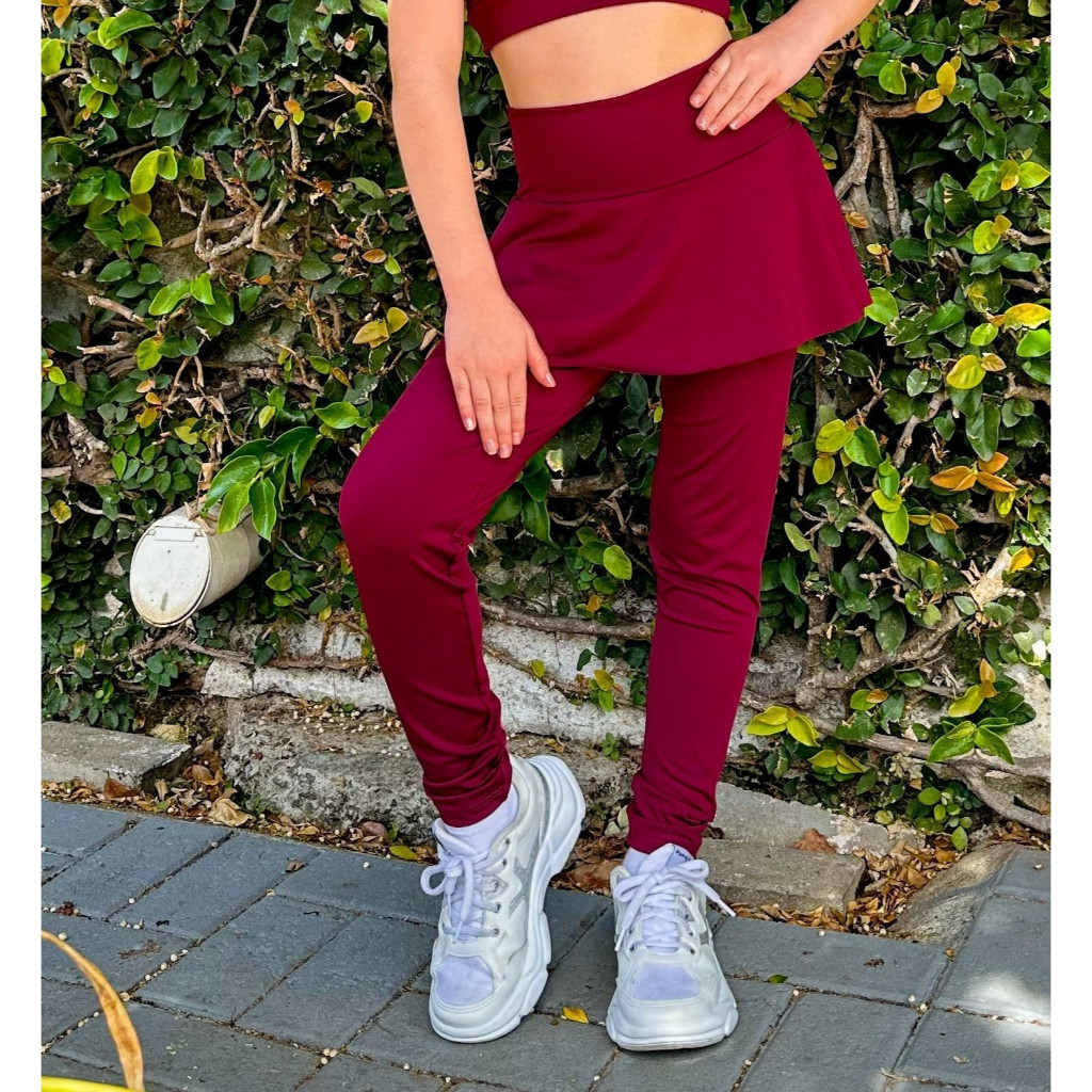 Calça Saia Legging Infantil Moda Evangelica Cristã Treinos Academia Kids em Oferta na Shopee