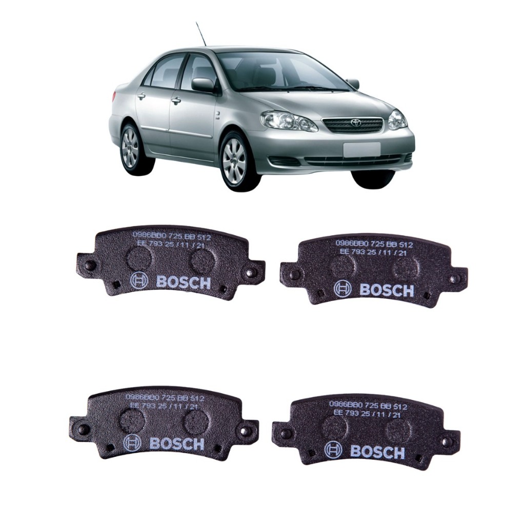 Pastilha Freio Corolla Traseira 2002 2003 2004 2005 Até 2008 em Oferta na Shopee