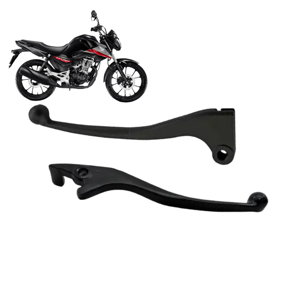 Kit Par de Manete de Embreagem E de Freio Moto Modelo CG 150 TITAN 150 MIX 150 ESD ES de 2004 a 2015
