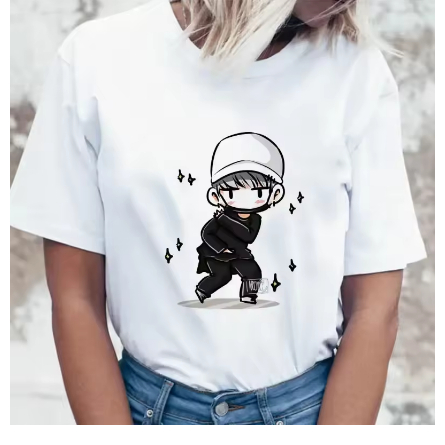 Camiseta Estampa Adulto/Infantil Lançamento Unissex Em Algodão bts boneco