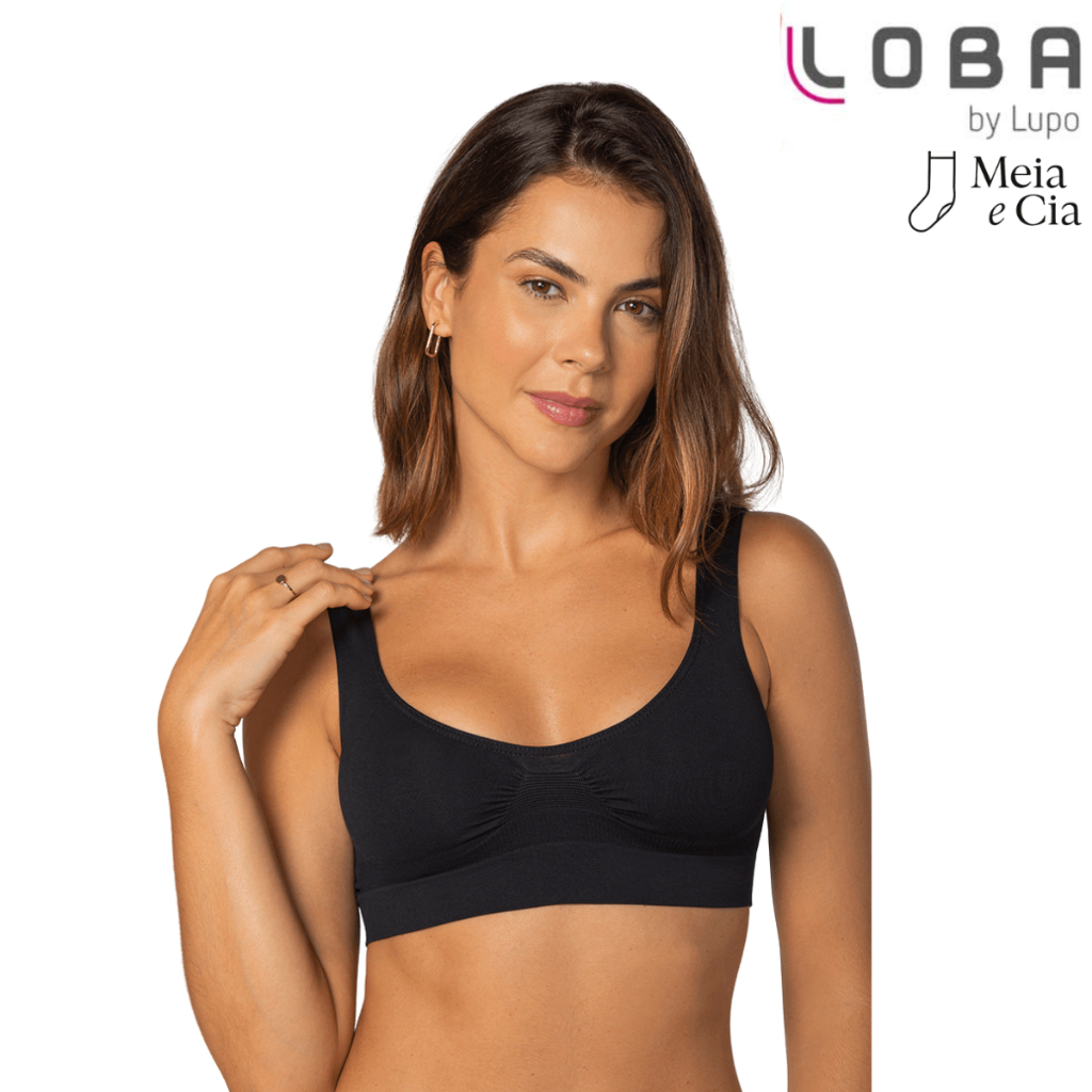 Top Sutiã Lupo Loba Sem Costura e Sem Bojo – Invisível, Leve e Super Confortável