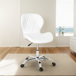 Cadeira De Escritório Slim Ergonômica Giratória Couro Diversas Cores em Oferta na Shopee