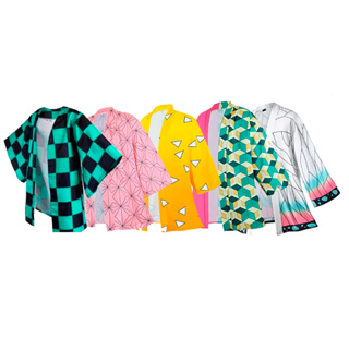 Kimono Demon Slayer Tanjiro Nezuko Zenistu Fantasia Kimestsu No Yaiba Cosplay em Oferta na Shopee