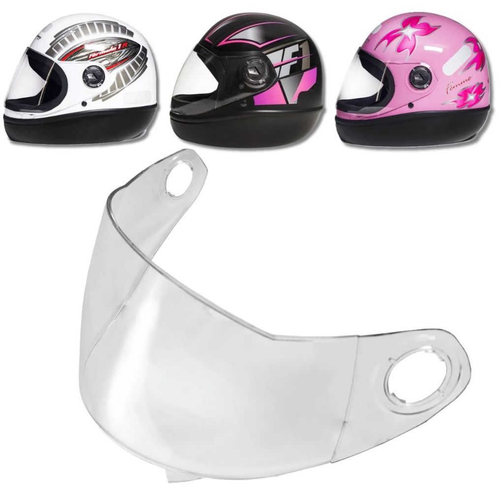 Viseira Cristal Fórmula 1 Antirrisco 2.2mm em Oferta na Shopee