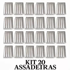 KIT 20 ASSADEIRAS 58X70 5 TIRAS
