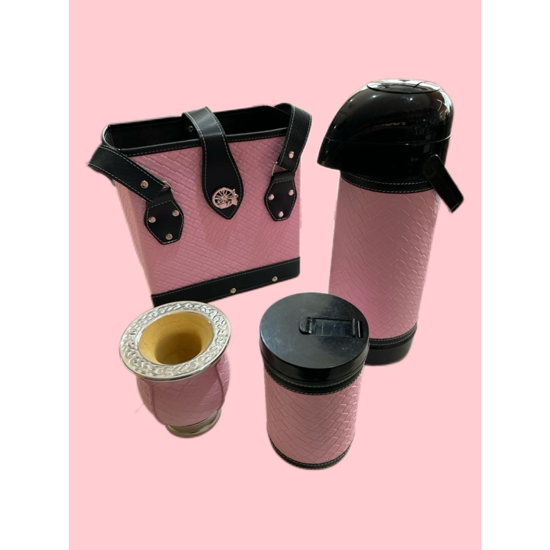 Kit Chimarrão completo Rosa - Mateiro/mate luxo elegante