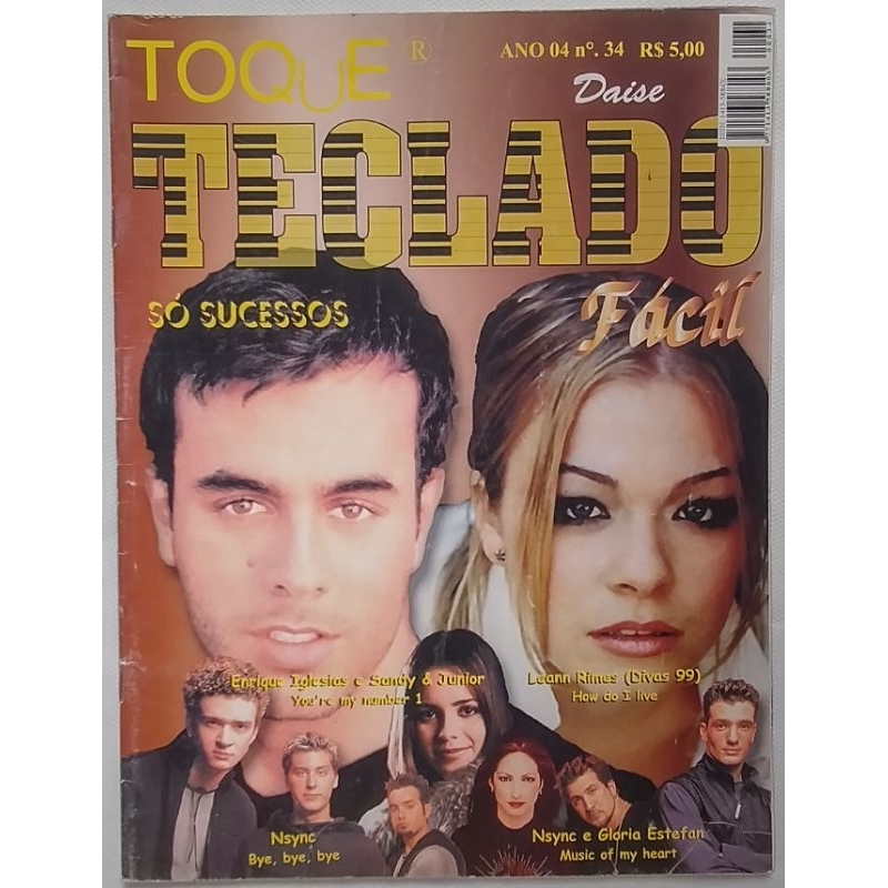 Revista Toque Teclado Fácil - Só Sucessos N°34