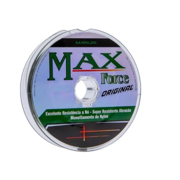 Kit Linha De Pesca Max Force Maruri  Monofilamento Nylon Verde - 300m / 500m - Pescaria Resistente