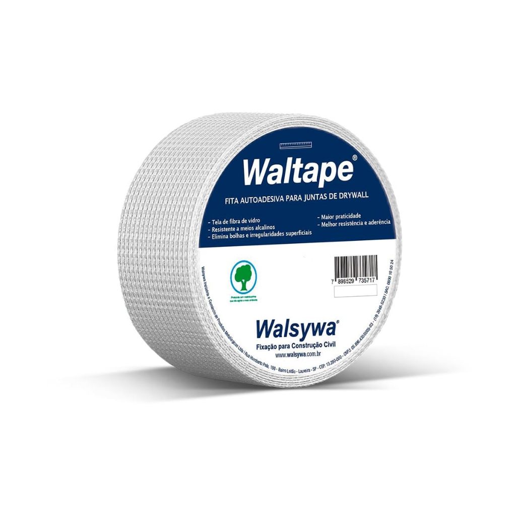 - FITA TELADA DRYWALL WALTAPE 90M - WALSYWA (MÁXIMO 10 UNIDADES POR COMPRA)