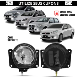 Farol Milha Fiat Palio Siena Idea Punto Strada Uno Doblo Grand Siena Auxiliar