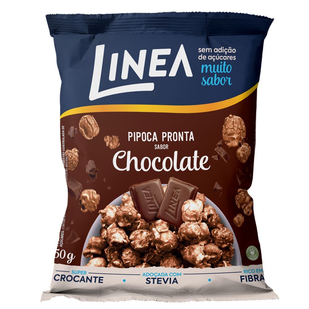 Pipoca Pronta Linea Sabor Chocolate 50g