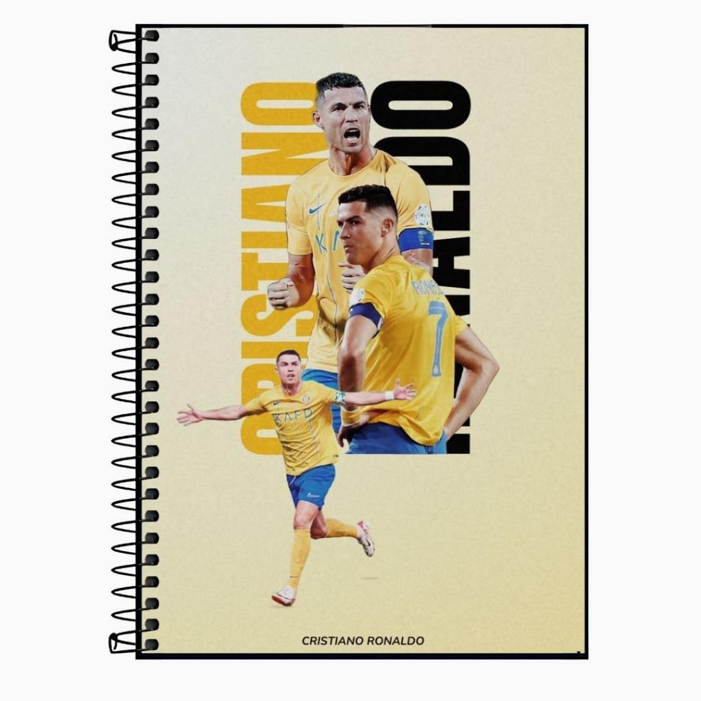 Caderno Cristiano Ronaldo – Escolar Capa Dura | 1, 10 ou 20 Matérias  Escolar Faculdade Diário Anotação  Presente em Oferta na Shopee