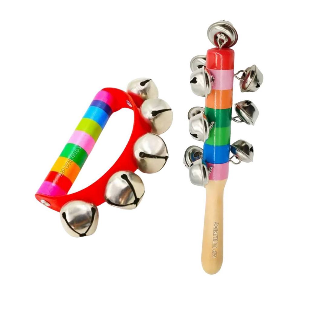 Brinquedo Infantil Musical Pandeiro Chocalho Criança Bebê Educativo 2 Itens Menino Menina NF em Oferta na Shopee