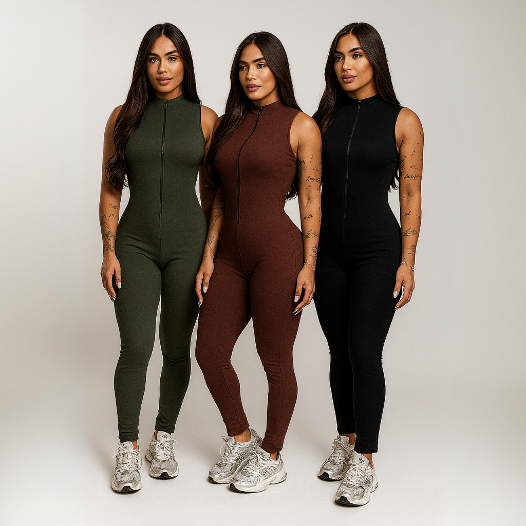 Macacão Ribana Manga Regata –Ajustado, Elegante e Ideal para o Verão em Oferta na Shopee