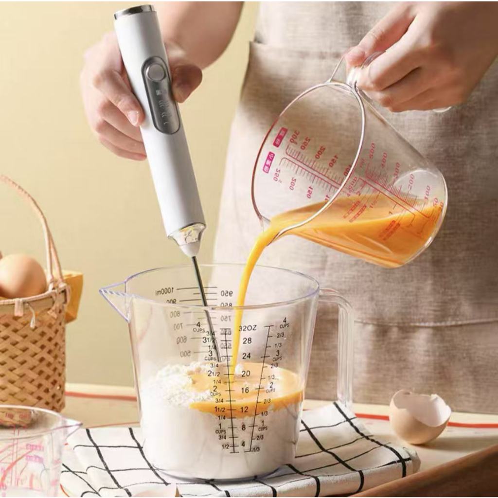 Batedor Misturador Mixer Elétrico para Bebidas Leite Café Clara de Ovos 2 em 1 (1500MAH) em Oferta na Shopee