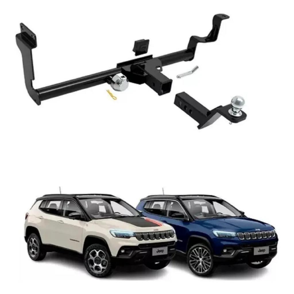 Engate Removível Jeep Renegade / Compass (exceto Compass Diesel com Arla) 2017 2018 2019 a 2025 1.500kg em Oferta na Shopee