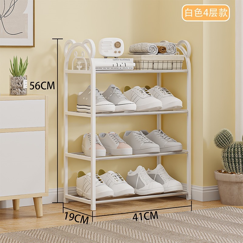 Sapateira 4 Andares Organizador 8 Pares de Sapato Metal e Plástico NOVIDADE