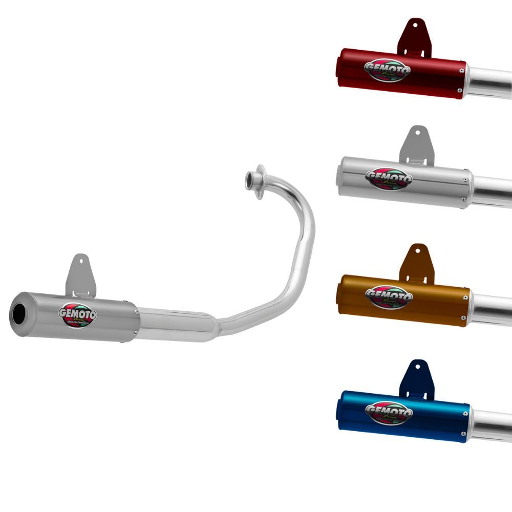 Escapamento Escape Gemoto Racing Para Moto Titan Ex Esd 150 / Fan 150 Esdi 2014 2015 2016 em Oferta na Shopee