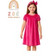 vestido princesinha plush com estampa floral 3D mais uma faixa