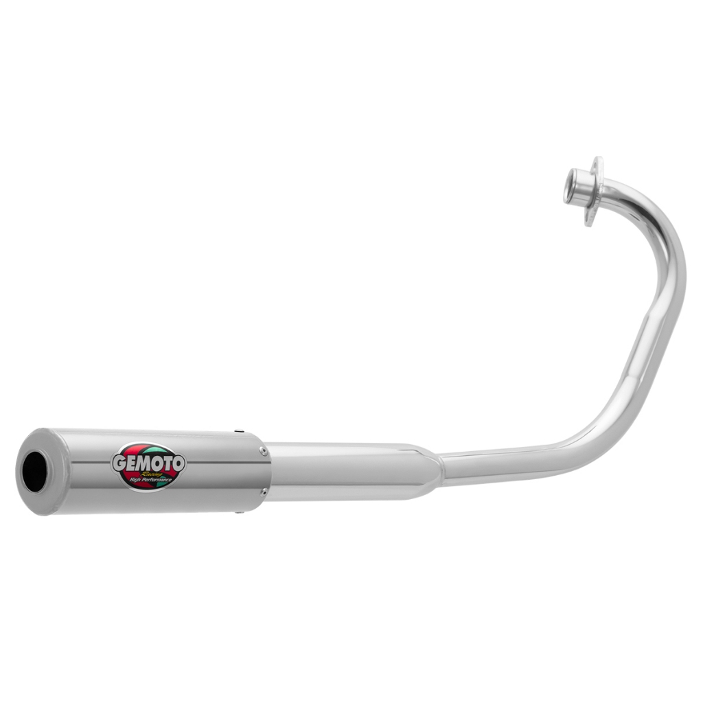 Escapamento Gemoto Racing Em Aço Moto Fan 125  2009 A  2015 em Oferta na Shopee