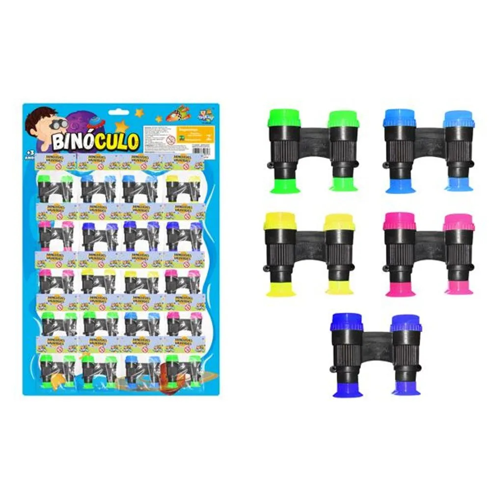 Imagem Mini Binóculos com Zoom simulado de brinquedo com 4,8cm - Kits de 5, 10, 20 e 40 unidades