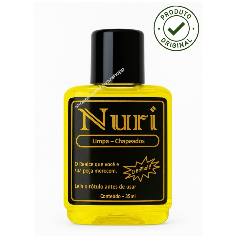 Limpa Folheados Chapeados Semi Joias “ORIGINAL” 35 ml Nuri Cordões Anéis Brincos Pulseiras em Oferta na Shopee