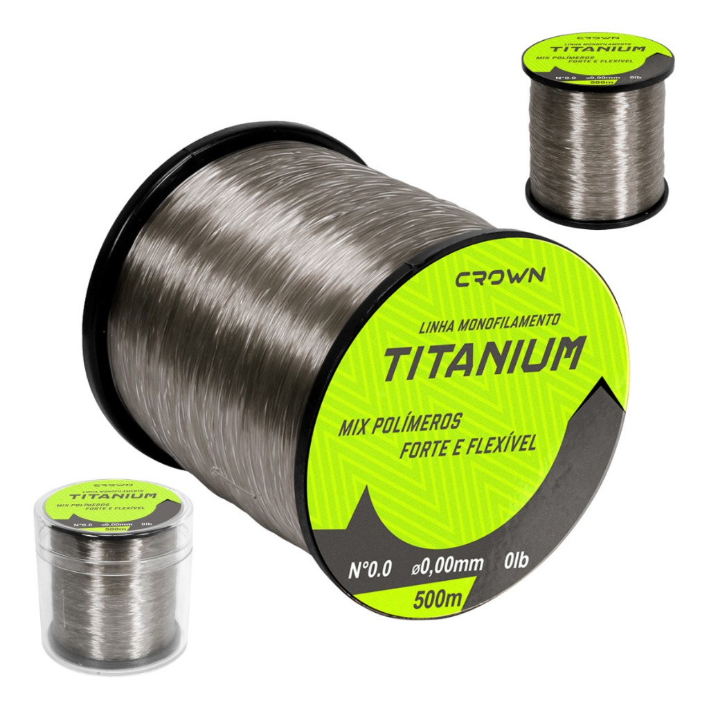 Linha P/ Pesca Titanium 500m Crown Forte E Flexível em Oferta na Shopee