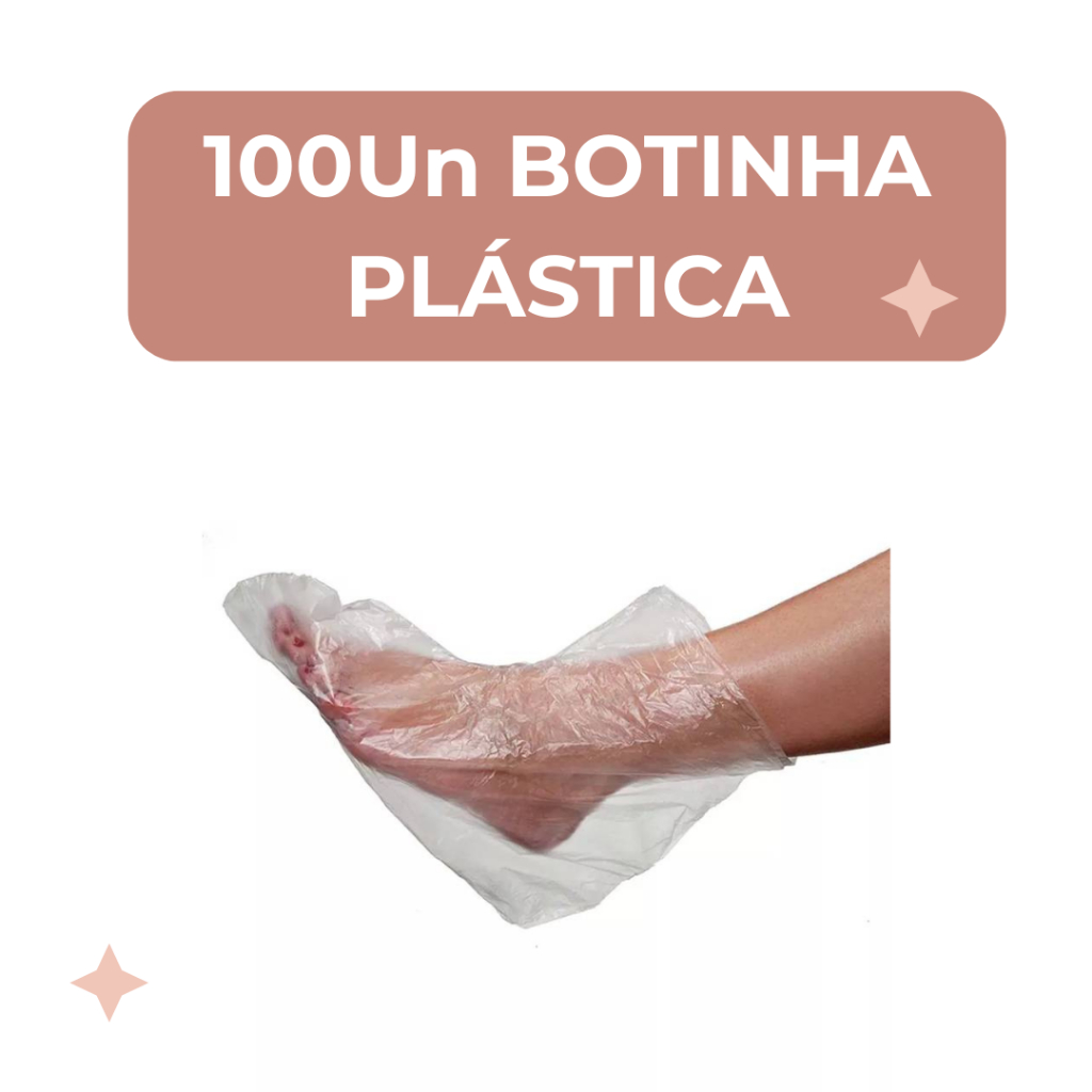 100Un Bota Plástica Descartável para Pedicure – Higiênica e Prática