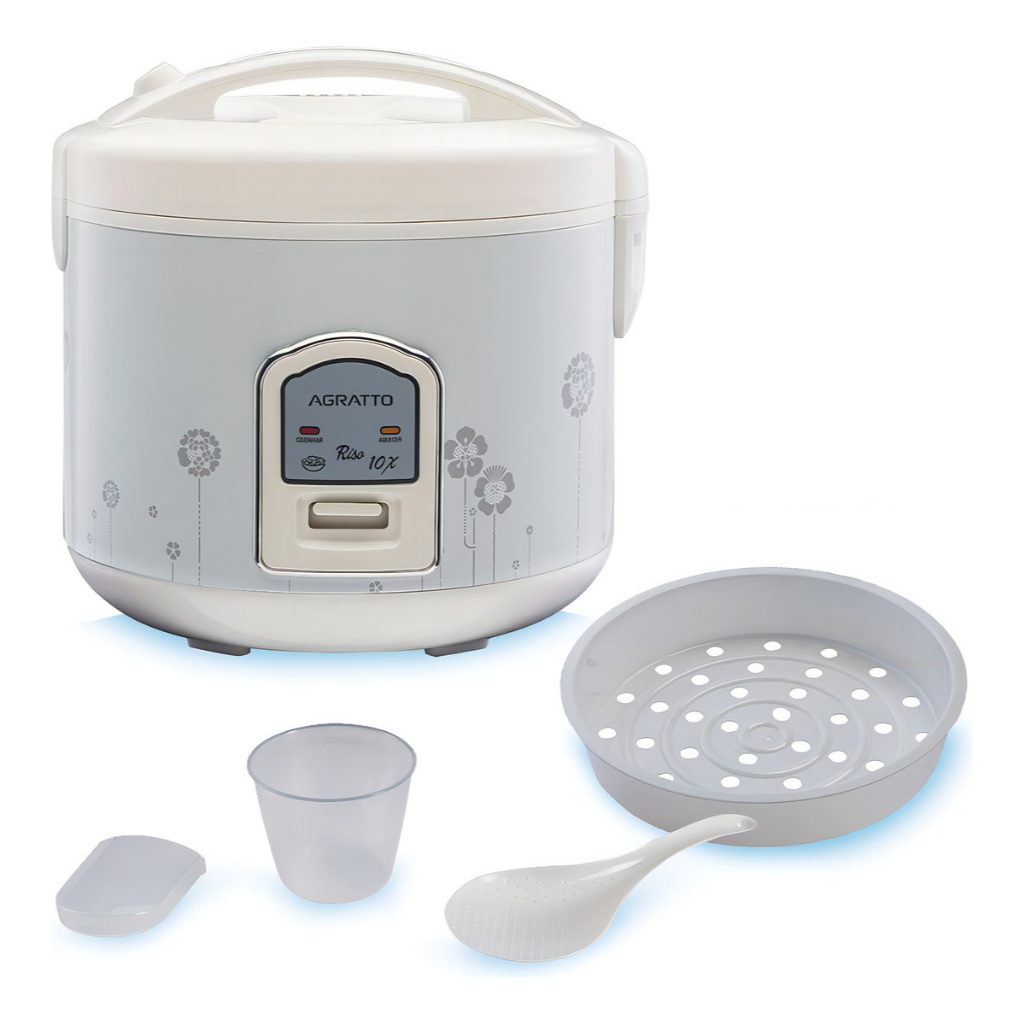 Panela De Arroz Elétrica Riso PA6X Branco Agratto 127v/ 220v