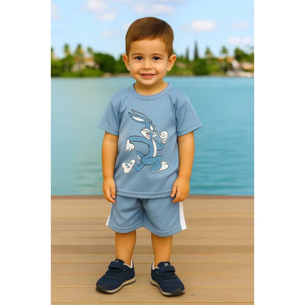 conjunto masculino infantil em Oferta na Shopee