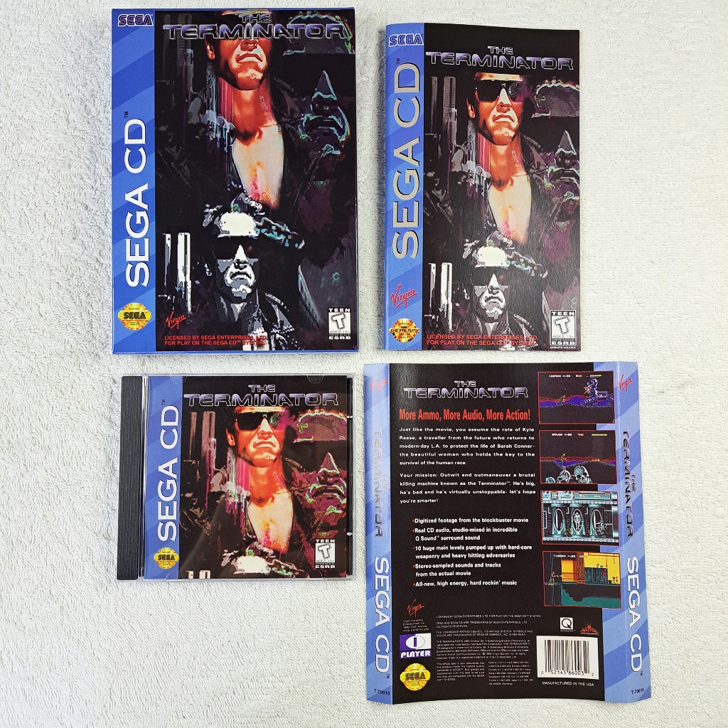 The Terminator Sega Cd Prensado Prata. Novo e Lacrado - Mega Drive