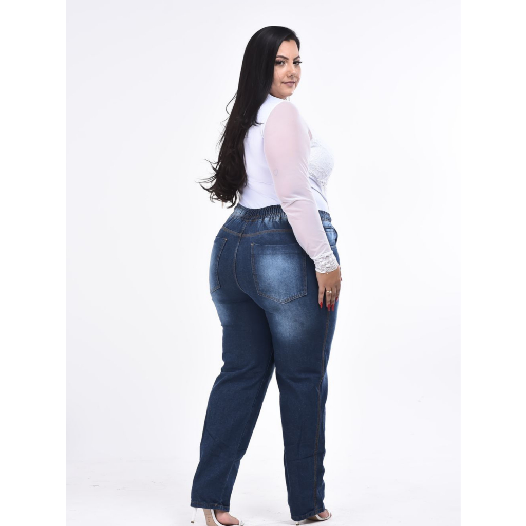 Calça Jogger Feminina/Masculina Jeans e Sarja Plus Size