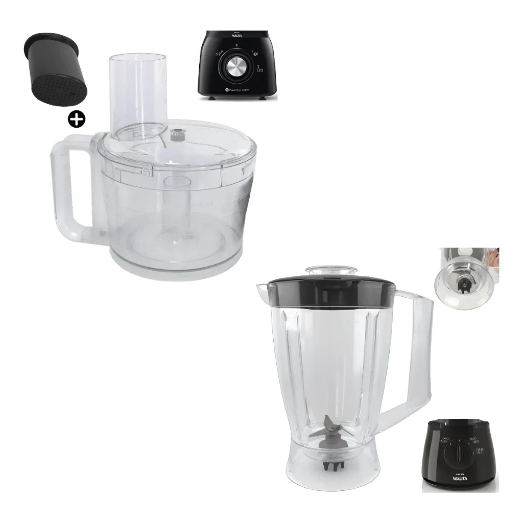 Jarra + Copo Walita Multiprocessadores Power Chop Ri-7625/ RI-7630