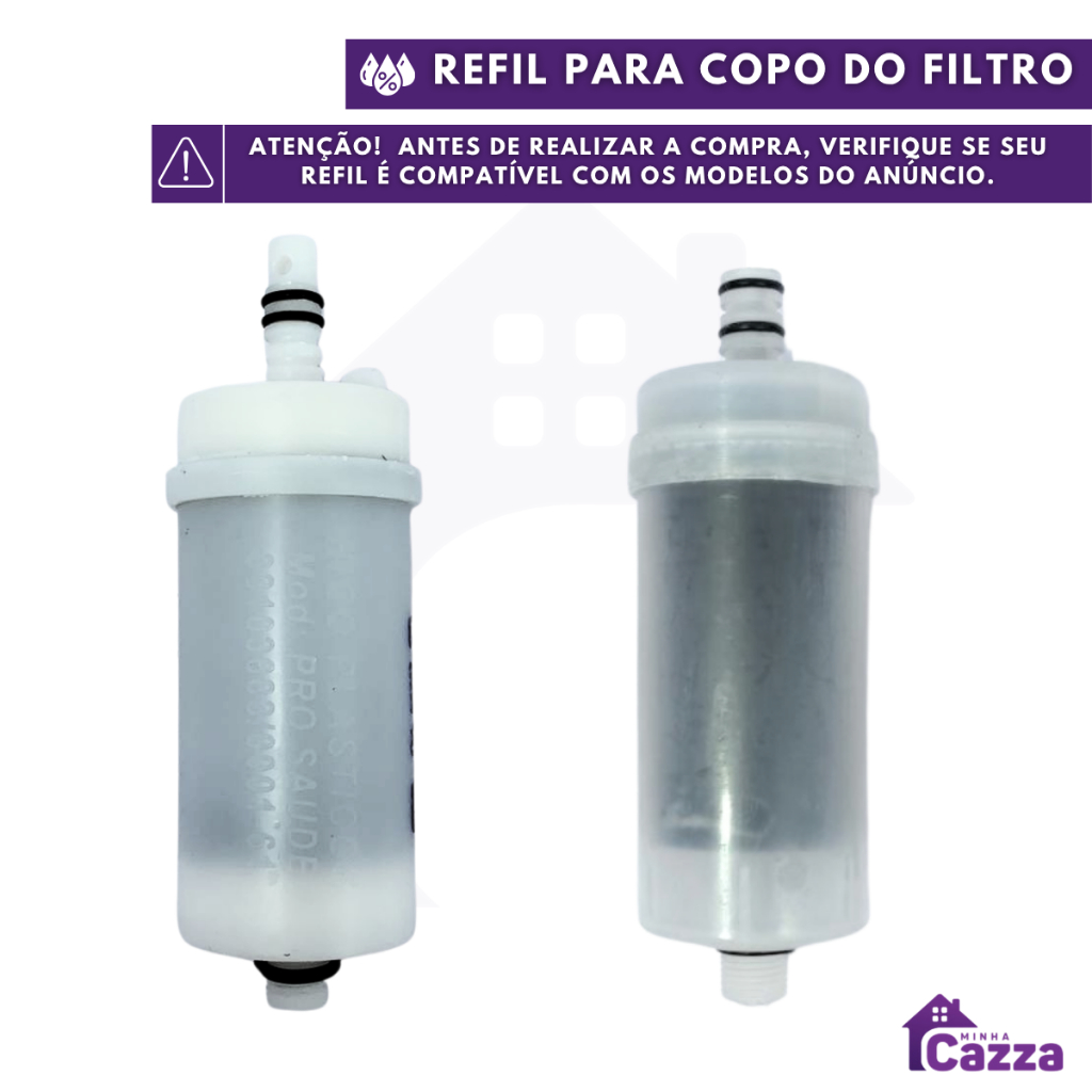 Refil Vela Universal Para Filtros de Torneira de cozinha carvão ativado pró-saúde em Oferta na Shopee