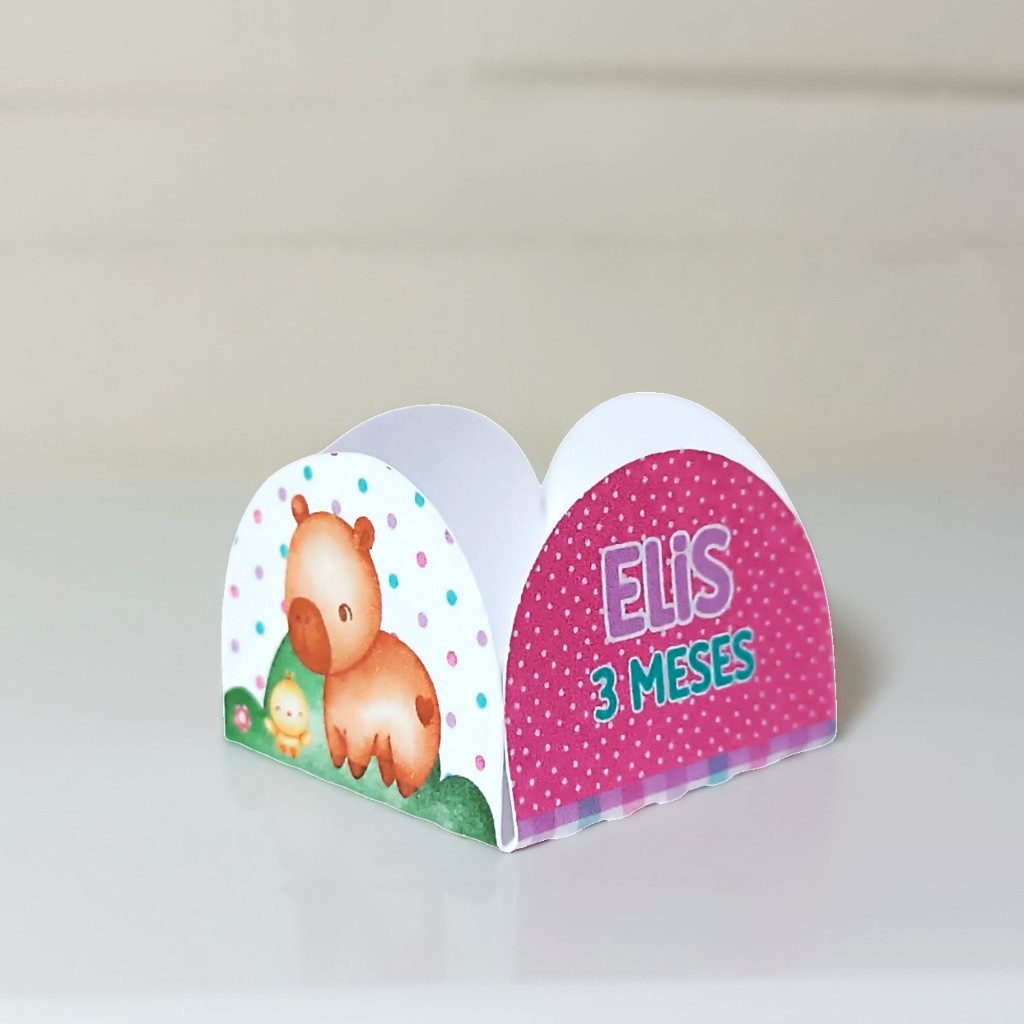 Forminhas de Doces Personalizadas Capivara Aquarela | Brigadeiro Docinhos Decoração Festa Aniversário Lembrancinhas